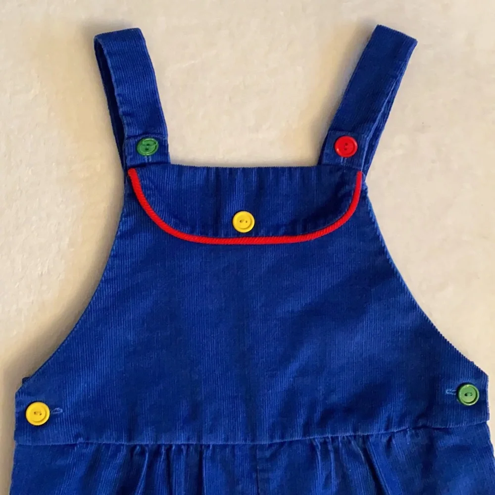 {VTG} Fischel by Johnston | Corduroy Jon Jon Shortall Romper (Size 6 Fits 3T 4T) - Picture 5 of 16